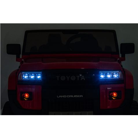 COCHE INFANTIL A BATERIA CON CONTROL REMOTO TOYOTA LC250 ROJO 33002 - Imagen 12
