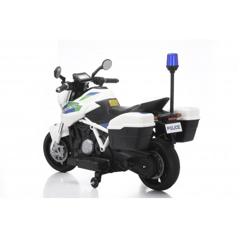 MOTO DE POLICIA INFANTIL A BATERIA CON RUEDINES 33013 - Imagen 7