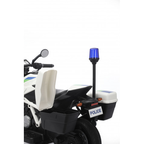 MOTO DE POLICIA INFANTIL A BATERIA CON RUEDINES 33013 - Imagen 10