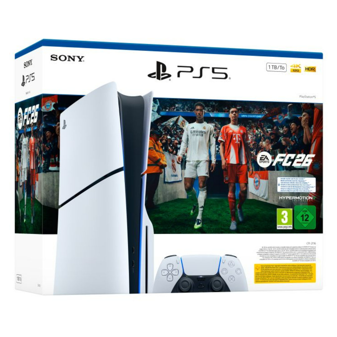 CONSOLA PS5 SLIM + JUEGO FIFA26 SONY CONSOLAS