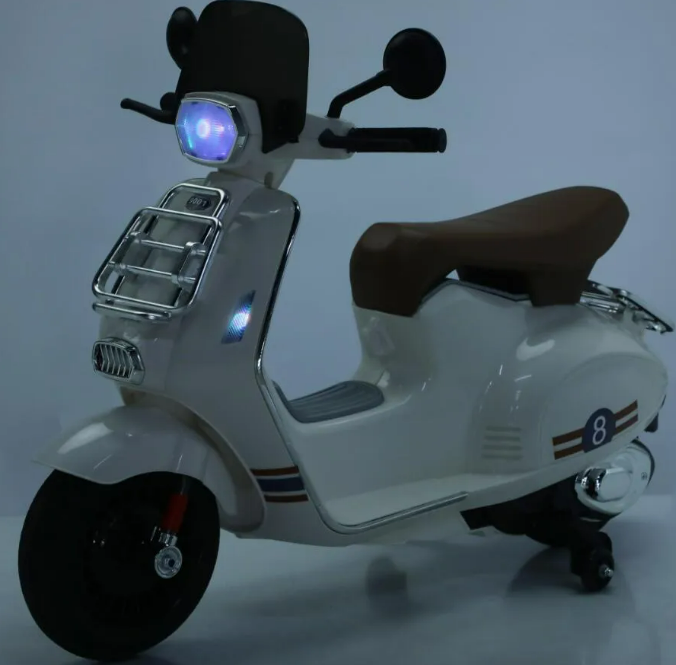 MOTO SCOOTER CLASICO CON RUEDINES VERDE 33015 - Imagen 3