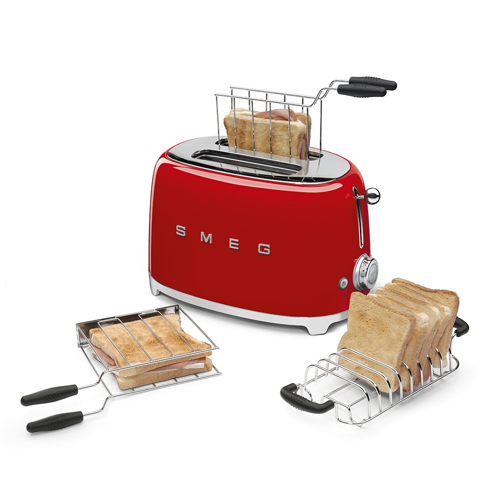 TOSTADORA DE PAN 950W ROJA SMEG TSF01RDEU - Imagen 3
