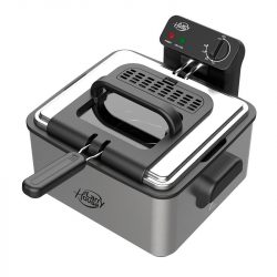 FREIDORA INOX CON VENTANA 4.5 LITROS 2.200W LARRYHOUSE LH2243