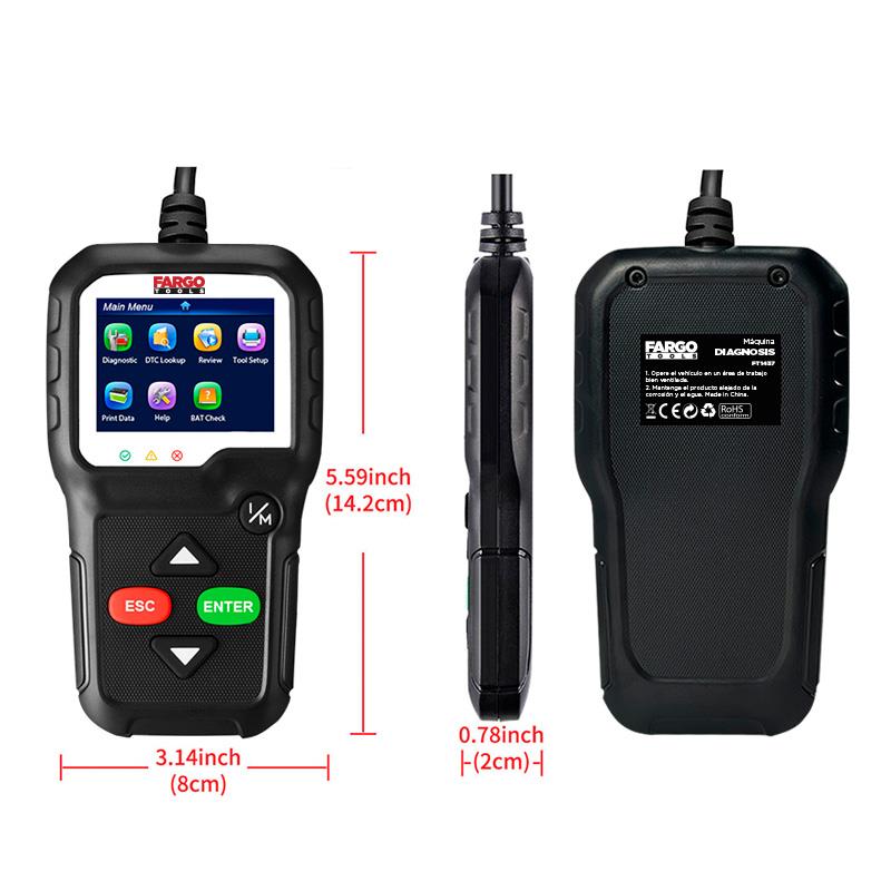 MAQUINA DIAGNOSIS OBD2 FARGO TOOLS FT1437 - Imagen 8