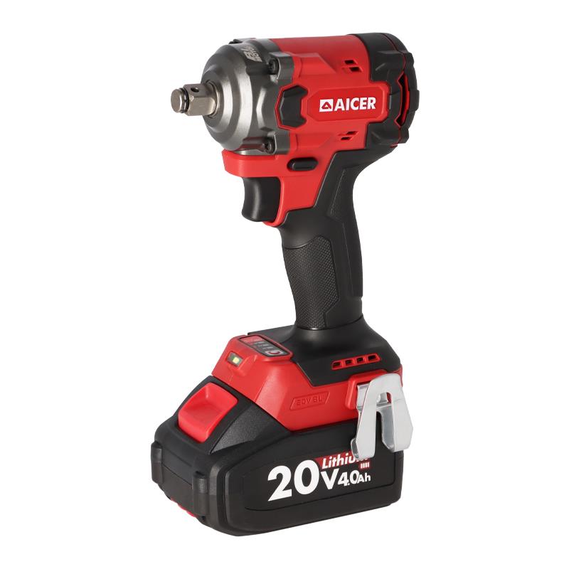 PACK RADIAL+TALADRO+LLAVE IMPACTO+MARTILLO 20V ONLY ONE (2X 2+4AH) AICER AC1730 - Imagen 3