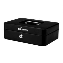 CAJA DE CAUDALES METALICA CON LLAVE 9X25X18CM 5 COMPARTIMENTOS CROMAD CR1225