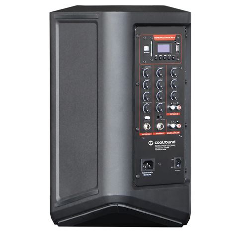 ALTAVOZ AUTOAMPLIFICADO PRO600 8" 500W CON BATERIA + 2 MICROS SERIE PRO COOLSOUND CS0269 - Imagen 2
