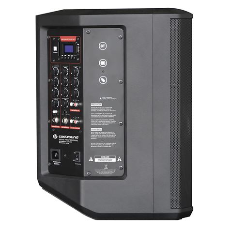 ALTAVOZ AUTOAMPLIFICADO PRO600 8" 500W CON BATERIA + 2 MICROS SERIE PRO COOLSOUND CS0269 - Imagen 3