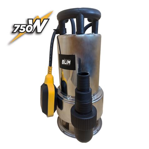 BOMBA SUMERGIBLE INOX AGUAS SUCIAS 750W BLIM BL0474 BOMBAS SUMERGIBLES