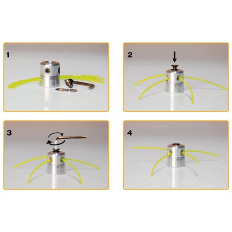 CABEZAL UNIVERSAL DE ALUMINIO PARA DESBROZADORAS CON HILO BLIM BL0497 - Imagen 2