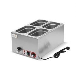 BAÑO MARIA INDUSTRIAL 4 CUBETAS 1200W CHEF PRO CF0113