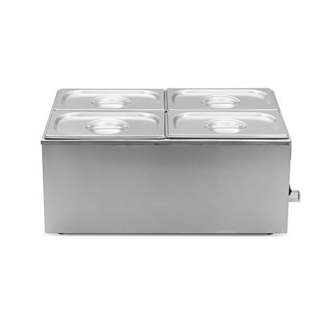 BAÑO MARIA INDUSTRIAL 4 CUBETAS 1200W CHEF PRO CF0113 - Imagen 4