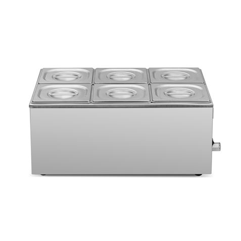 BAÑO MARIA INDUSTRIAL 6 CUBETAS 1200W CHEF PRO CF0114 - Imagen 4