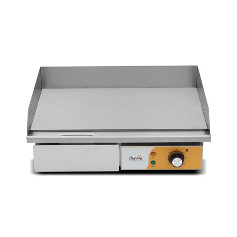 PLANCHA ELECTRICA PROFESIONAL SUPERFICIE LISA 3000W CHEF PRO CF0107 - Imagen 2