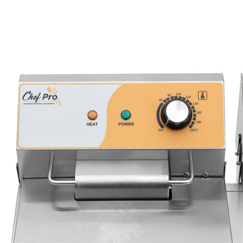 FREIDORA ELECTRICA PROFESIONAL 11+11 LITROS 2X3000W CHEF PRO CF0103 - Imagen 9