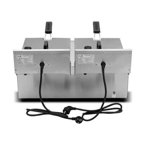 FREIDORA ELECTRICA PROFESIONAL 11+11 LITROS 2X3000W CHEF PRO CF0103 - Imagen 10