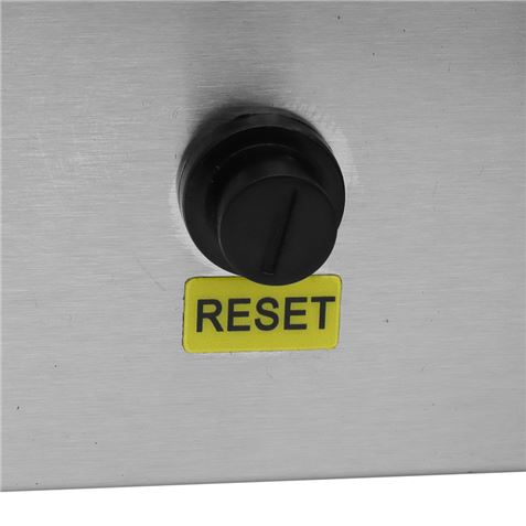 PLANCHA ELECTRICA PROFESIONAL SUPERFICIE LISA 4400W CHEF PRO CF0108 - Imagen 8