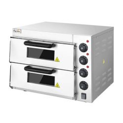 HORNO DE PIZZA ELECTRICO PROFESIONAL 2 CAMARAS 3000W CHEF PRO CF0119
