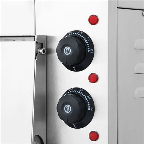 HORNO DE PIZZA ELECTRICO PROFESIONAL 2 CAMARAS 3000W CHEF PRO CF0119 - Imagen 6