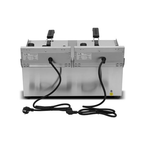 FREIDORA ELECTRICA PROFESIONAL 10+10 LITROS 2X3000W CHEF PRO CF0105 - Imagen 10