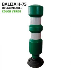 BALIZA H-75 DESMONTABLE FLEXIBLE COLOR VERDE PAMACON PM1809