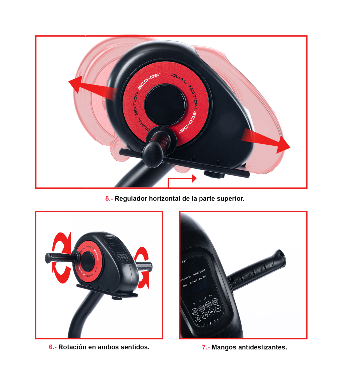 MINI ELIPTICA DOBLE ELECTRICA Y MANUAL PARA MAYORES ECO-DE ECO-810 - Imagen 5