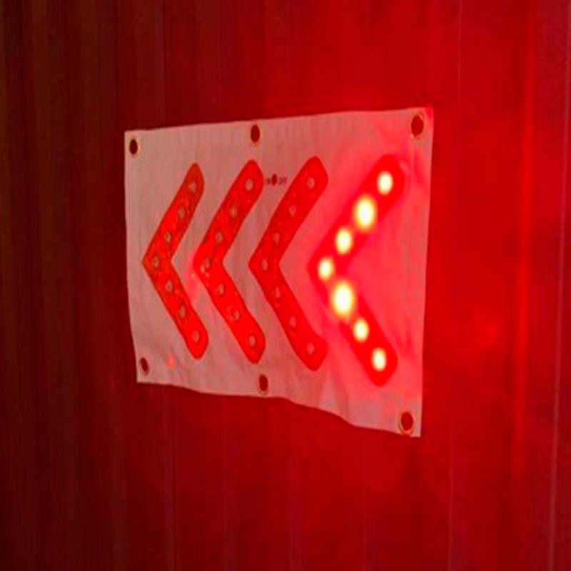 SEÑAL DIRECCIONAL LED MAGNETICA DE LONA 48X26CM PAMACON - Imagen 2