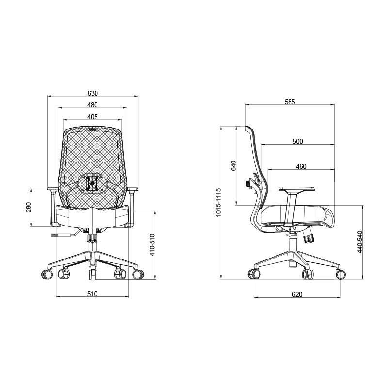 SILLA DE OFICINA SERIE 150 NODOFIX ND1001 - Imagen 9