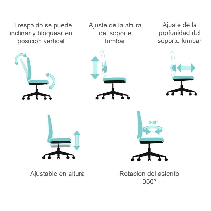SILLA DE OFICINA SERIE 150 NODOFIX ND1001 - Imagen 10