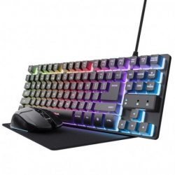 TECLADO + RATON + ALFOMBRILLA GXT 794W GAMING BUNDLE TRUST 25227