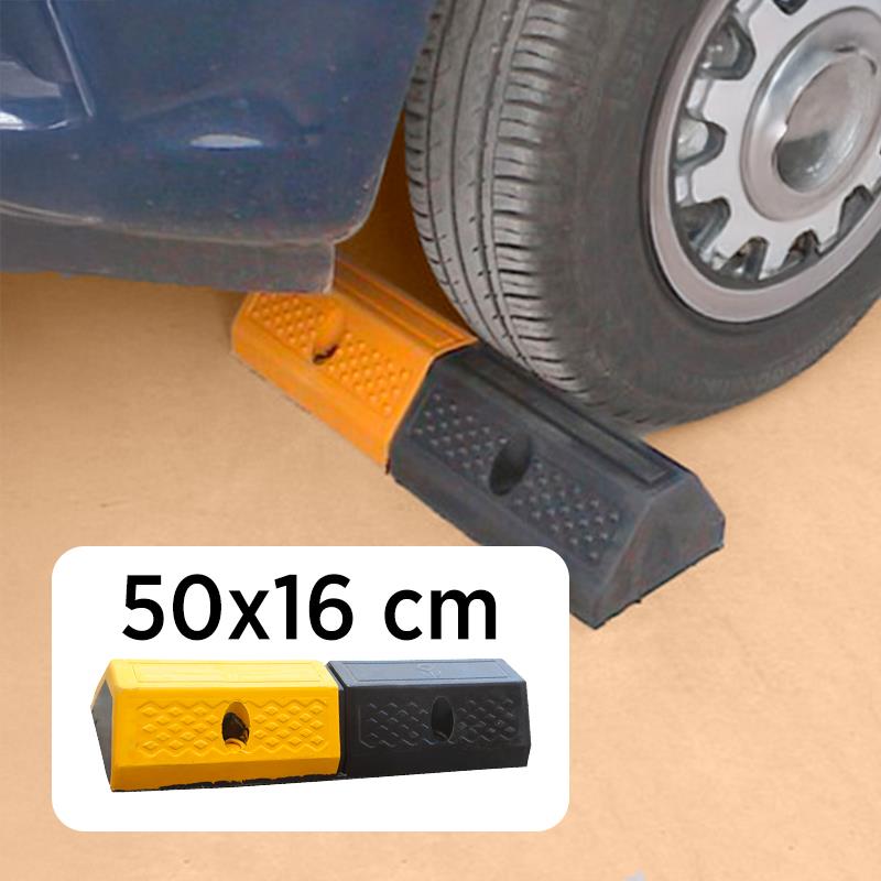 TOPE DE APARCAMIENTO 50X16X10CM PAMACON PM1826 PROTECTORES PARA LOS SUELOS TOPES PARA COCHES SEGURIDAD VIAL