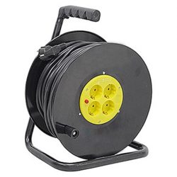 ENROLLADOR DE CABLE 50 METROS CABLE 3X1.5MM ELBAT EB0275