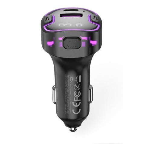 TRANSMISOR FM BCC12 BLUETOOTH + USB + TIPO C XO XOBCC12 - Imagen 3