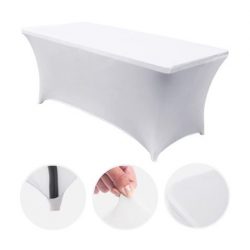 FUNDA PARA MESA DE RESINA 240X74X74CM BLANCA SUNGARDEN SG0179