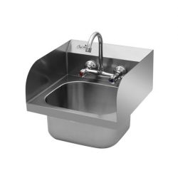 FREGADERO MURAL ACERO INOX PROFESIONAL CON GRIFO Y BACKSPLASH CHEF PRO CF0143