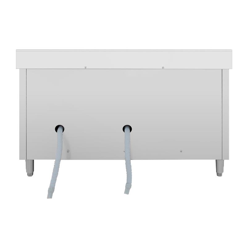 MUEBLE FREGADERO INDUSTRIAL 2 SENOS A LA DERECHA 160X60X85CM LARRYHOUSE LH2297 - Imagen 4