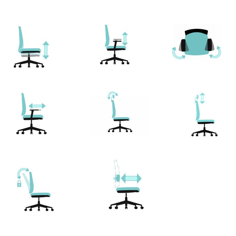 SILLA DE OFICINA SERIE 400 NODOFIX ND1006 - Imagen 10