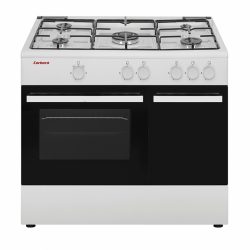 COCINA DE GAS 5 ZONAS 90CM BLANCA CORBERO CC510GB90W