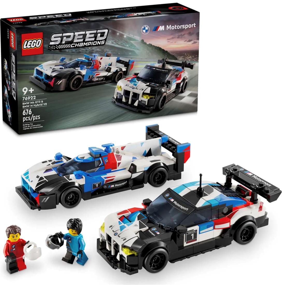 BMW M4 GT3 & BMW M HYBRID V8 RACE CARS LEGO 76922 LEGOS