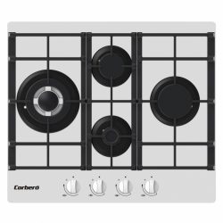 PLACA CRISTAL DE GAS 4 FUEGOS BLANCA CORBERO CPCGM4F4122W