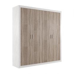 ARMARIO 4 PUERTAS MODELO SARA TRUFA CAÑON BLANCO GB22101103A