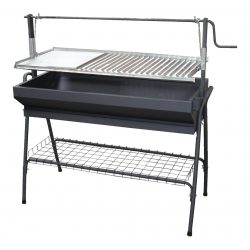 BARBACOA PARRILLA/PLANCHA INOX 60X50X115CM 749111