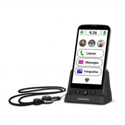 SMARTPHONE PARA PERSONAS MAYORES NEGRO SWISSVOICE S510-C CG3