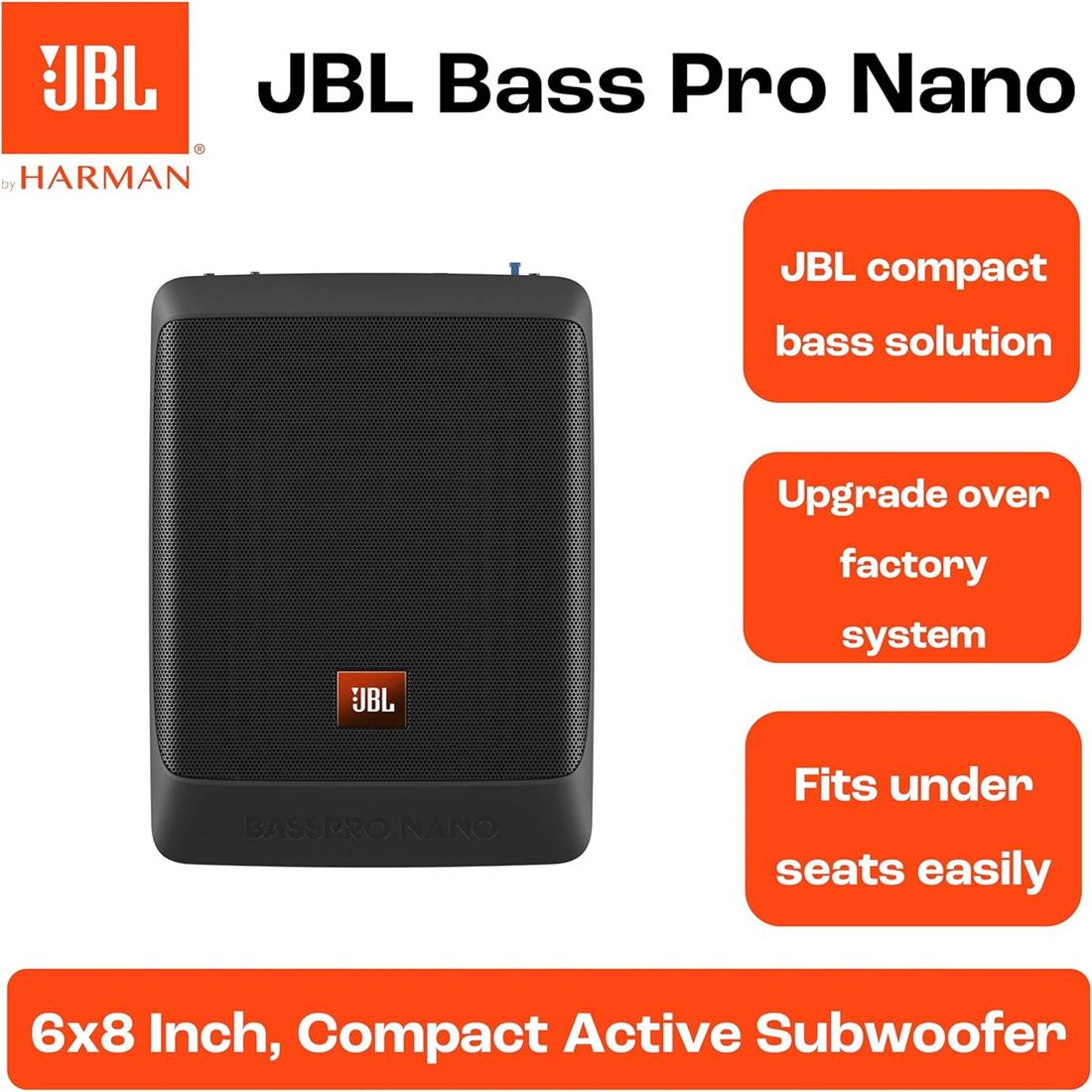 SUBWOOFER BASS PRO NANO COMPACTO BAJO ASIENTO 200W JBL BASSPROJBL - Imagen 4
