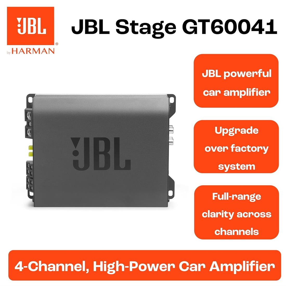 AMPLIFICADOR STAGE 4 CANALES 1240W JBL GT60041 - Imagen 2