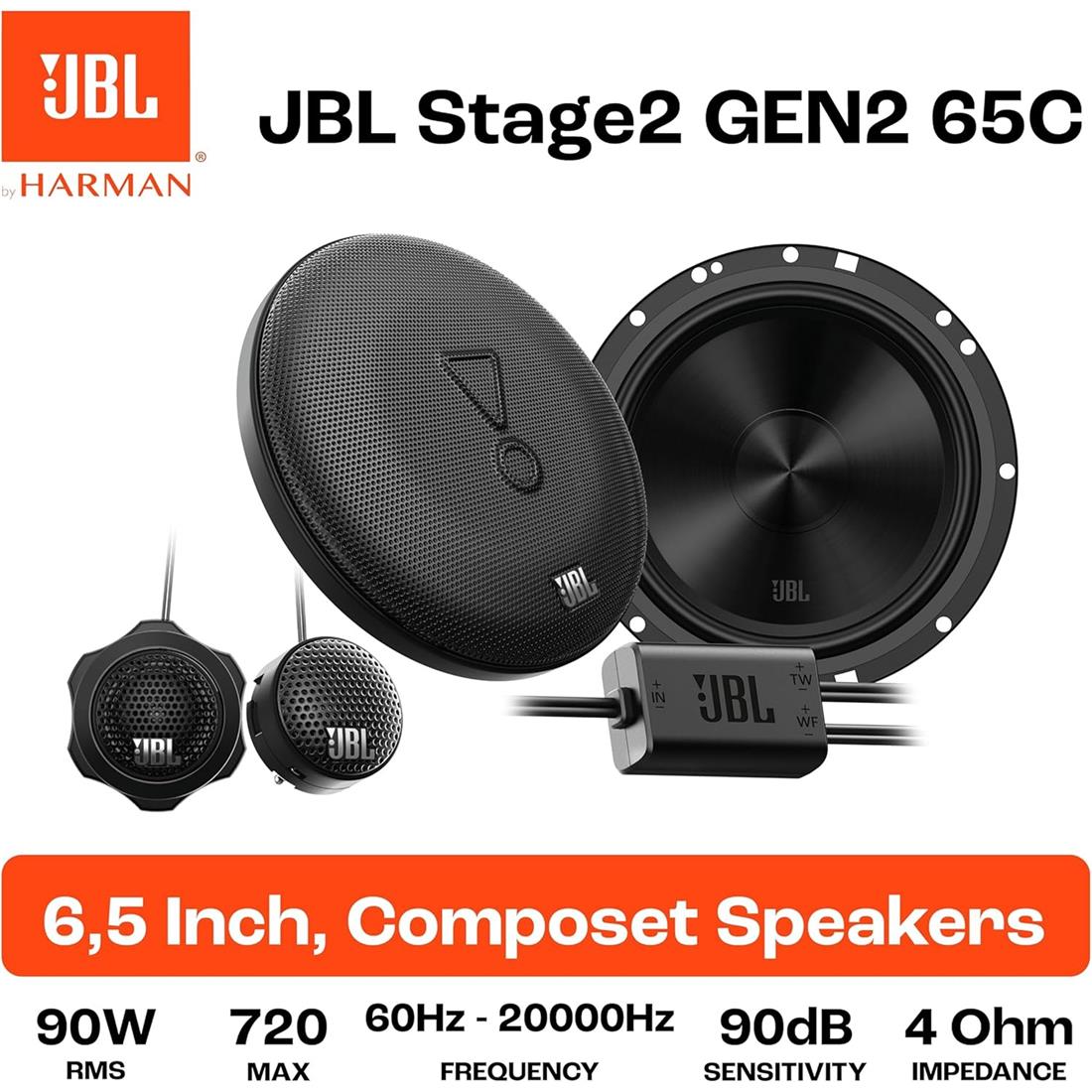 ALTAVOCES STAGE 2 65C GEN 2 6.5" C/VIAS SEPARADAS 720W JBL STAGE265C - Imagen 2