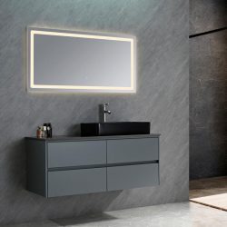 MUEBLE DE BAÑO SUSPENDIDO SERIE MALVA 120X48X50CM BENOTTI BT2949