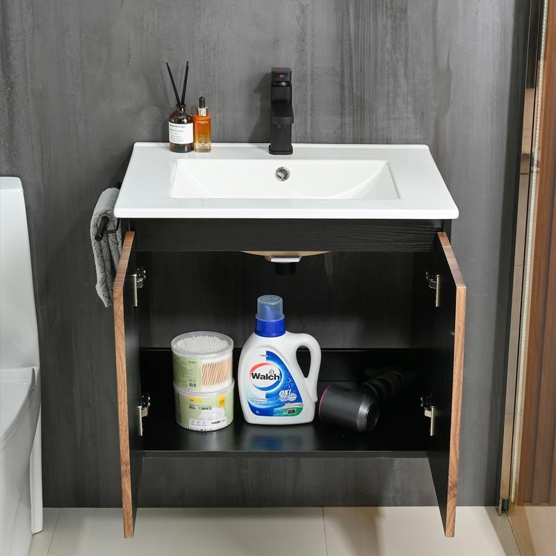 MUEBLE DE BAÑO SUSPENDIDO SERIE TAI GRIS-HAYA 60X46X50CM BENOTTI BT2956 - Imagen 4