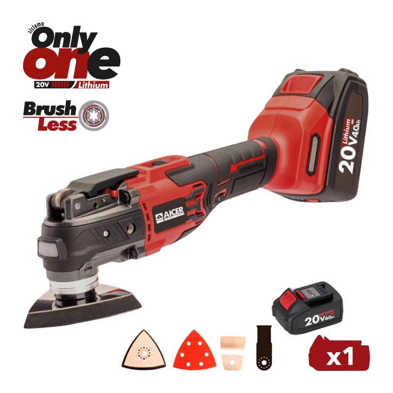 MULTIHERRAMIENTAS SIN CARBONES 20V ONLY ONE AC1814 MULTIHERRAMIENTAS AMOLADORAS RADIAL