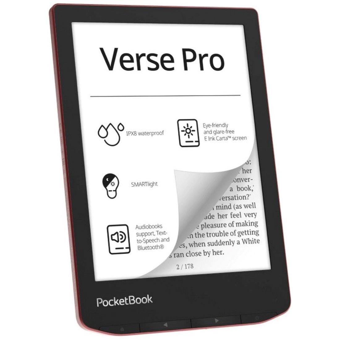 LIBRO ELECTRONICO EBOOK VERSE PRO PASSION RED 6" HD SMARTLIGHT WIFI POCKETBOOK PB634-3-WW - Imagen 3